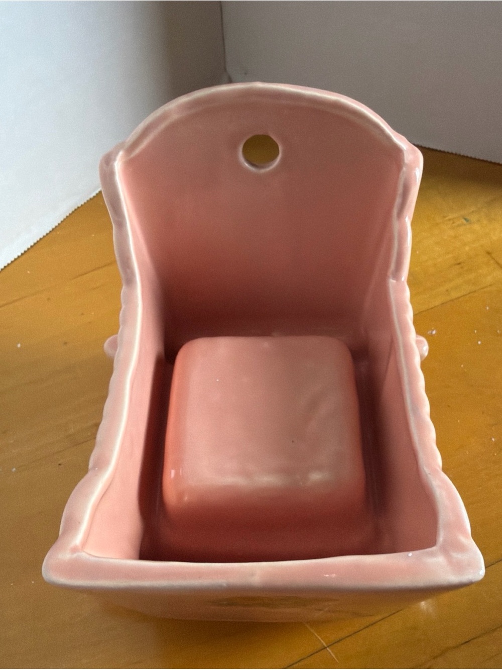 Ceramic musical cradle. No music box. Cradle only.